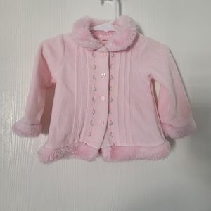 First Impressions Infant 3-6M Santa Costume Coat Pink